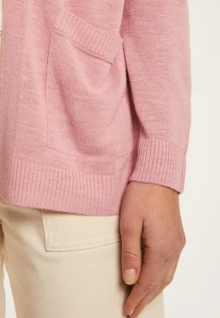 Montagut Vestes Et Cardigans-Gilet en lin flammé - Naelle 24-Rose clair