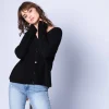 Montagut Les Incontournables-Gilet large en cachemire - Gabi 01-Noir