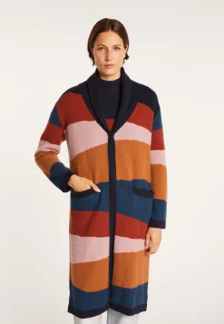 Montagut Vestes Et Cardigans-Gilet long en cachemire 4 fils - Saison 86-Multicolore