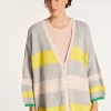 Montagut Vestes Et Cardigans-Gilet oversize - Marlie 08-Jaune
