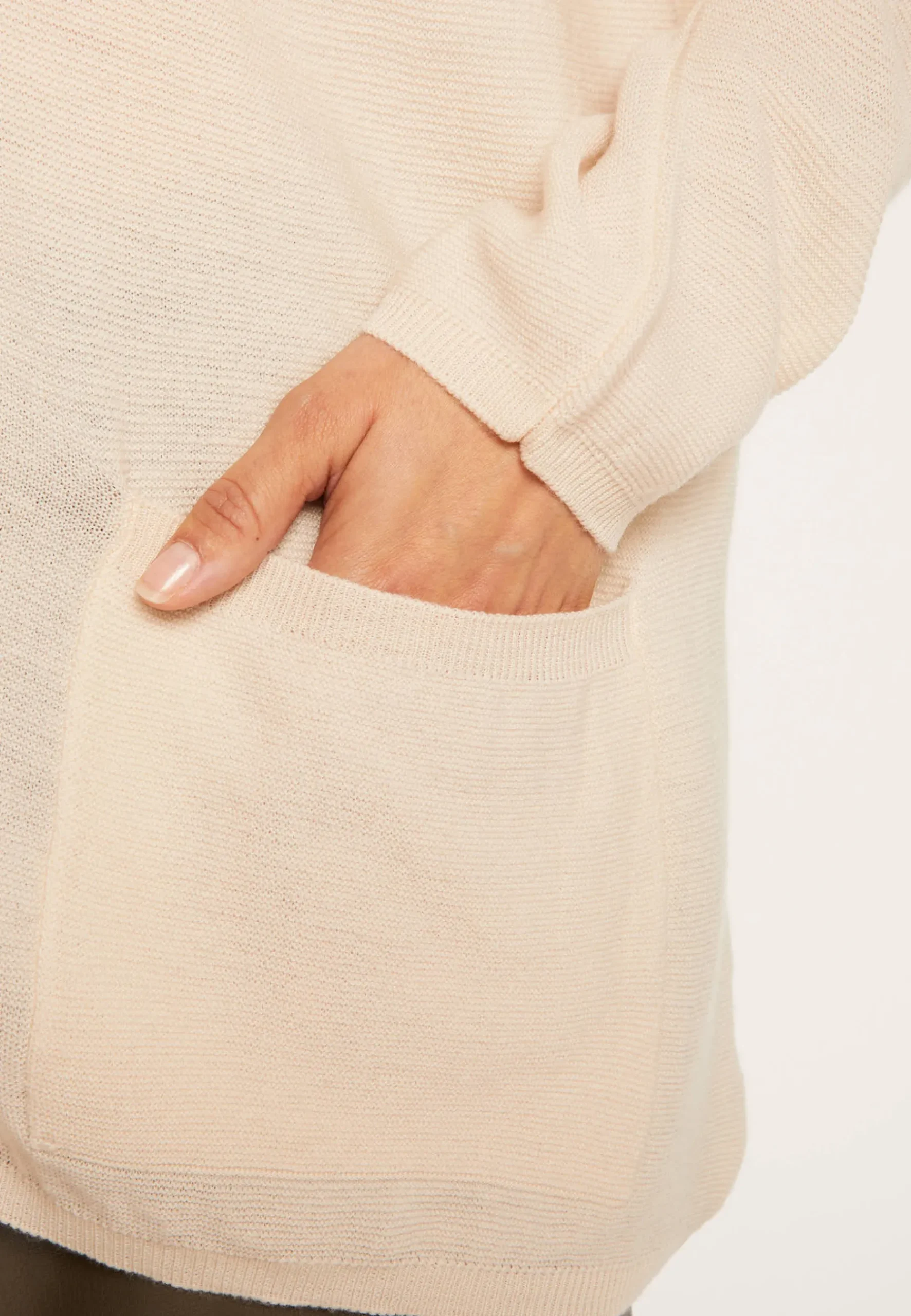 Montagut Vestes Et Cardigans-Gilet oversize en laine - Georgia 82-Ecru
