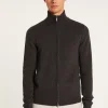 Montagut Vestes Et Cardigans-Gilet zippé cachemire 4 fils - Balthazar 10-Gris foncé