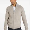 Montagut Vestes Et Cardigans-Gilet zippé cachemire 4 fils - Balthazar 13-Beige moyen