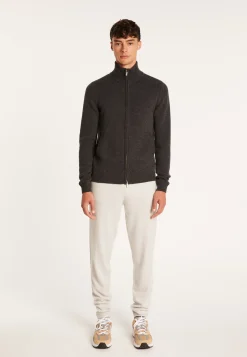Montagut Vestes Et Cardigans-Gilet zippé cachemire 4 fils - Balthazar 10-Gris foncé