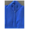 Montagut Vestes Et Cardigans-Gilet zippé en cachemire 2 fils sans poches - Marc Antoine 48-Bleu roi