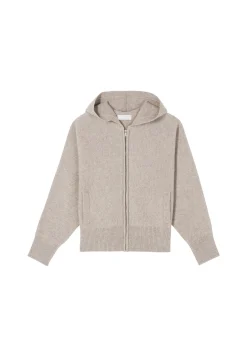 Montagut Les Incontournables-Gilet zippé en cachemire - Gabien 13-Beige moyen