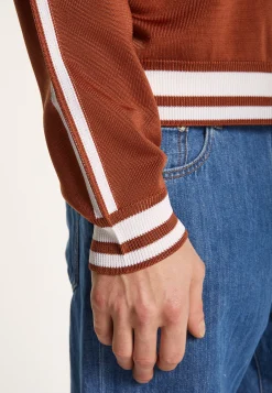 Montagut Vestes Et Cardigans-Gilet zippé en Fil Lumière - Paddy 46-Marron clair