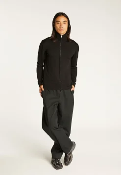 Montagut Vestes Et Cardigans-Gilet zippé en laine mérinos - Estian 01-Noir