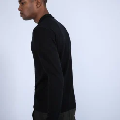 Montagut Vestes Et Cardigans-Gilet zippé en laine mérinos - Estian 01-Noir