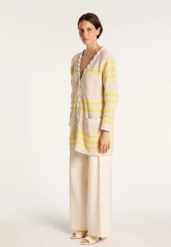 Montagut Vestes Et Cardigans-Grand gilet à cordes - Joshua 13-Beige moyen