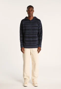 Montagut Pulls-Hoodie en coton - Idris 05-Bleu marine