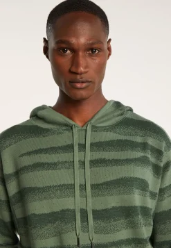 Montagut Pulls-Hoodie en coton - Idris 21-Vert foncé