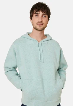 Montagut Pulls-Hoodie en laine et cachemire - Fabio 94-Vert amande