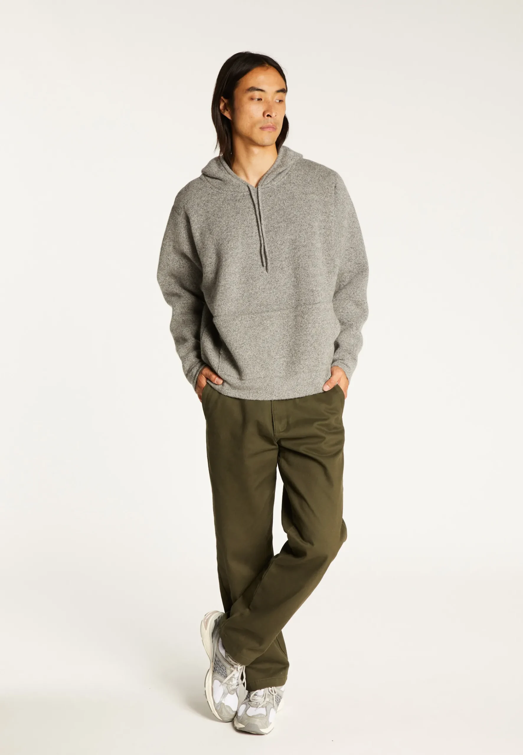 Montagut Pulls-Hoodie en laine et cachemire - Fabio 09-Gris moyen