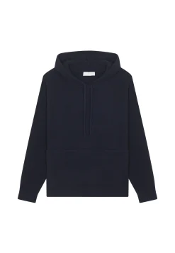 Montagut Pulls-Hoodie en laine et cachemire - Fabio 05-Bleu marine