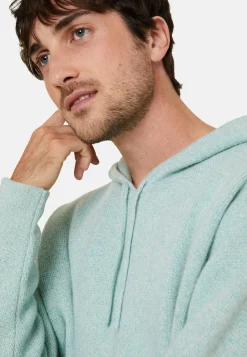 Montagut Pulls-Hoodie en laine et cachemire - Fabio 94-Vert amande