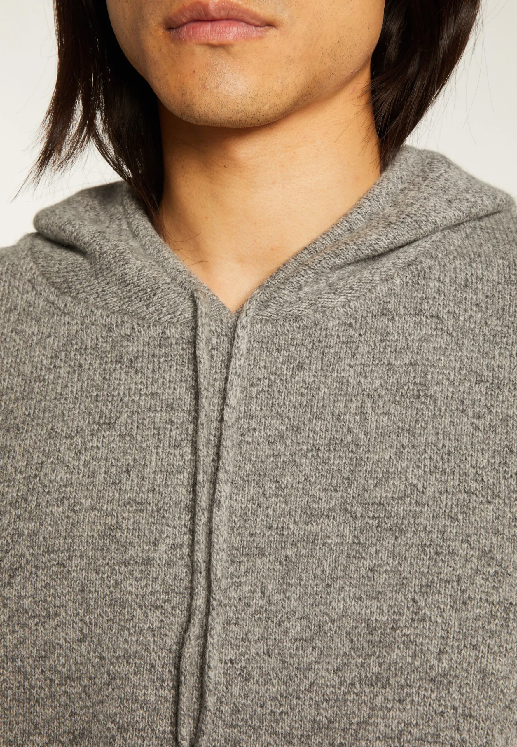 Montagut Pulls-Hoodie en laine et cachemire - Fabio 09-Gris moyen