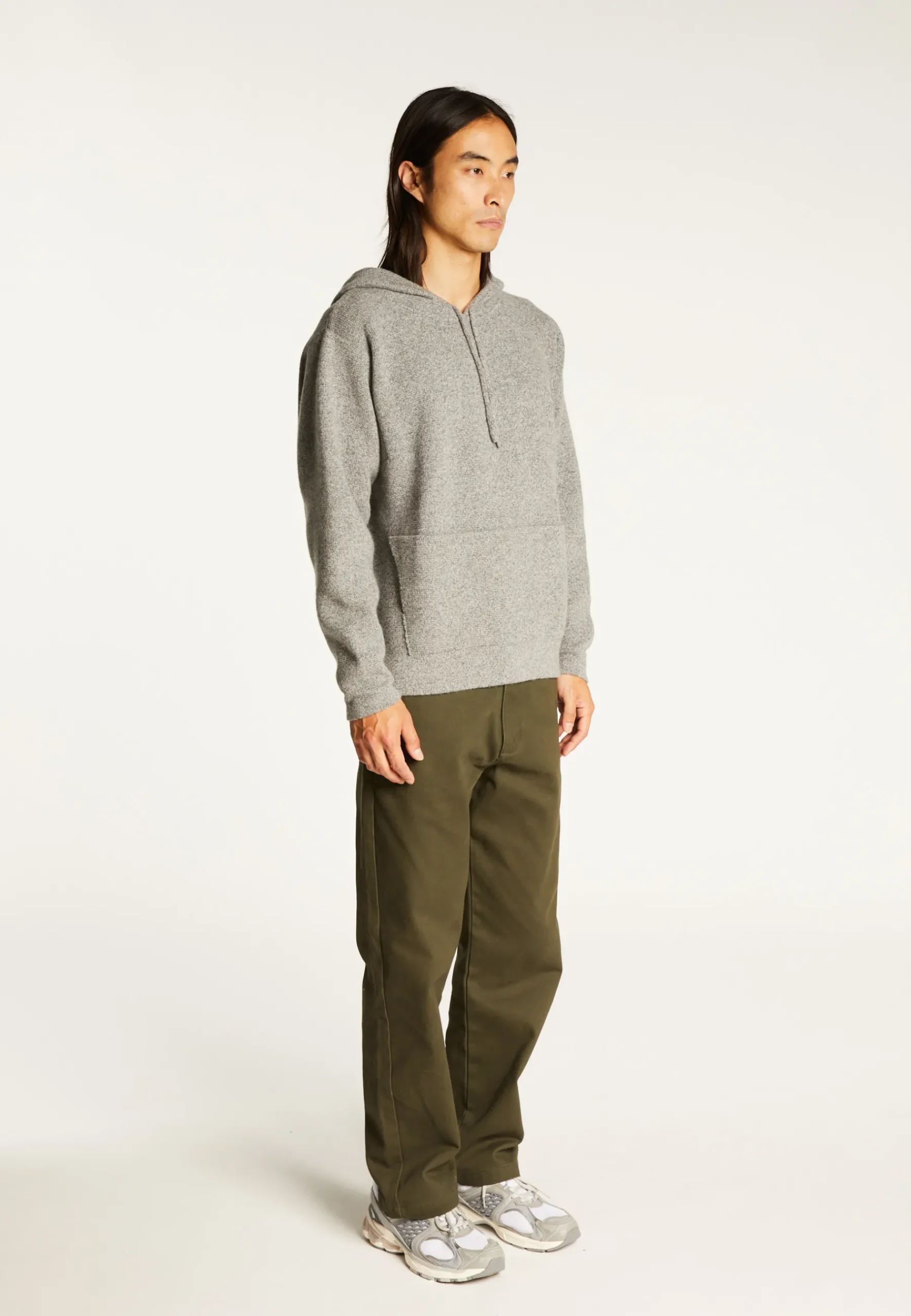 Montagut Pulls-Hoodie en laine et cachemire - Fabio 09-Gris moyen
