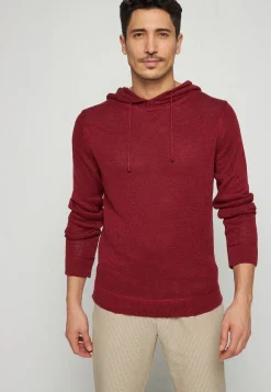 Montagut Pulls-Hoodie ras du cou en lin - Russell 51-Bordeaux