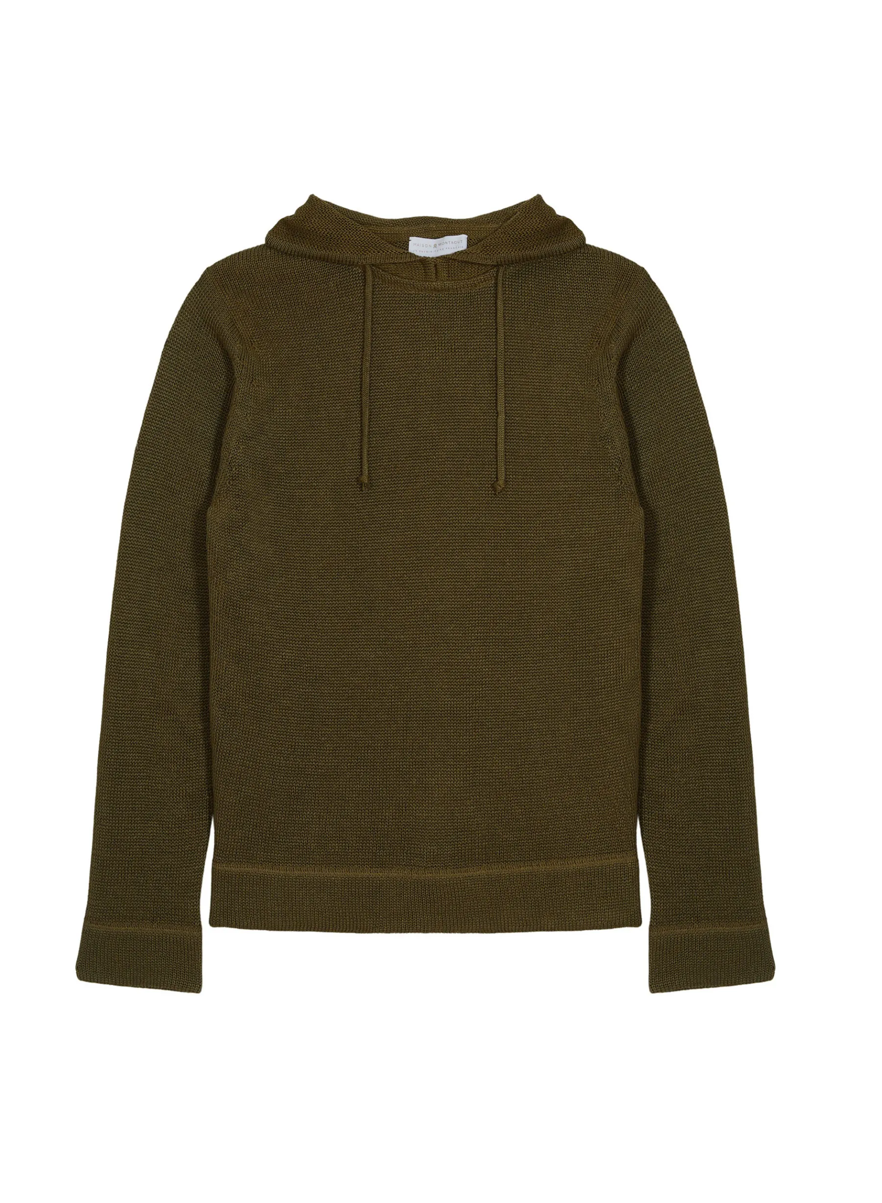 Montagut Pulls-Hoodie ras du cou en lin - Russell 83-Kaki