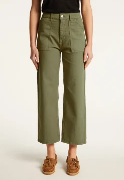 Montagut Pantalons Et Shorts-Jean en coton - Ysée 83-Kaki