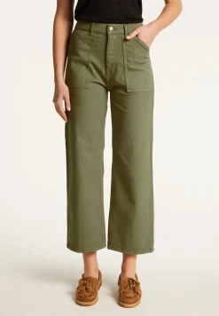 Montagut Pantalons Et Shorts-Jean en coton - Ysée 83-Kaki