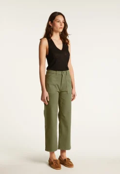 Montagut Pantalons Et Shorts-Jean en coton - Ysée 83-Kaki