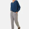 Montagut Les Incontournables-Jogger à poches en cachemire recyclé et laine - Anka 09-Gris moyen