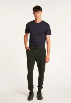 Montagut Pantalons Et Shorts-Jogger à poches en cachemire - Emery 21-Vert foncé