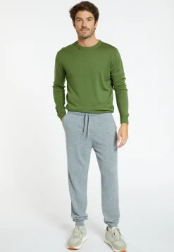 Montagut Pantalons Et Shorts-Jogger à poches en cachemire - Emery 09-Gris moyen