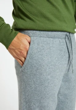 Montagut Pantalons Et Shorts-Jogger à poches en cachemire - Emery 09-Gris moyen