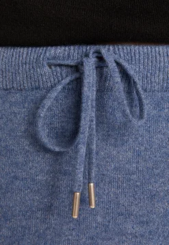 Montagut Les Incontournables-Jogger en cachemire - Amandine 95-Bleu denim
