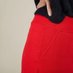 Montagut Jupes Et Robes-Jupe à poches en laine - Gracia 52-Rouge