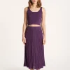 Montagut Jupes Et Robes-Jupe coton polyamide - Lorenza 17-Violet