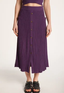Montagut Jupes Et Robes-Jupe coton polyamide - Lorenza 17-Violet