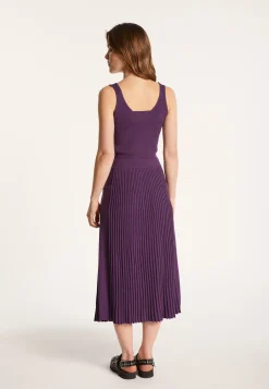 Montagut Jupes Et Robes-Jupe coton polyamide - Lorenza 17-Violet