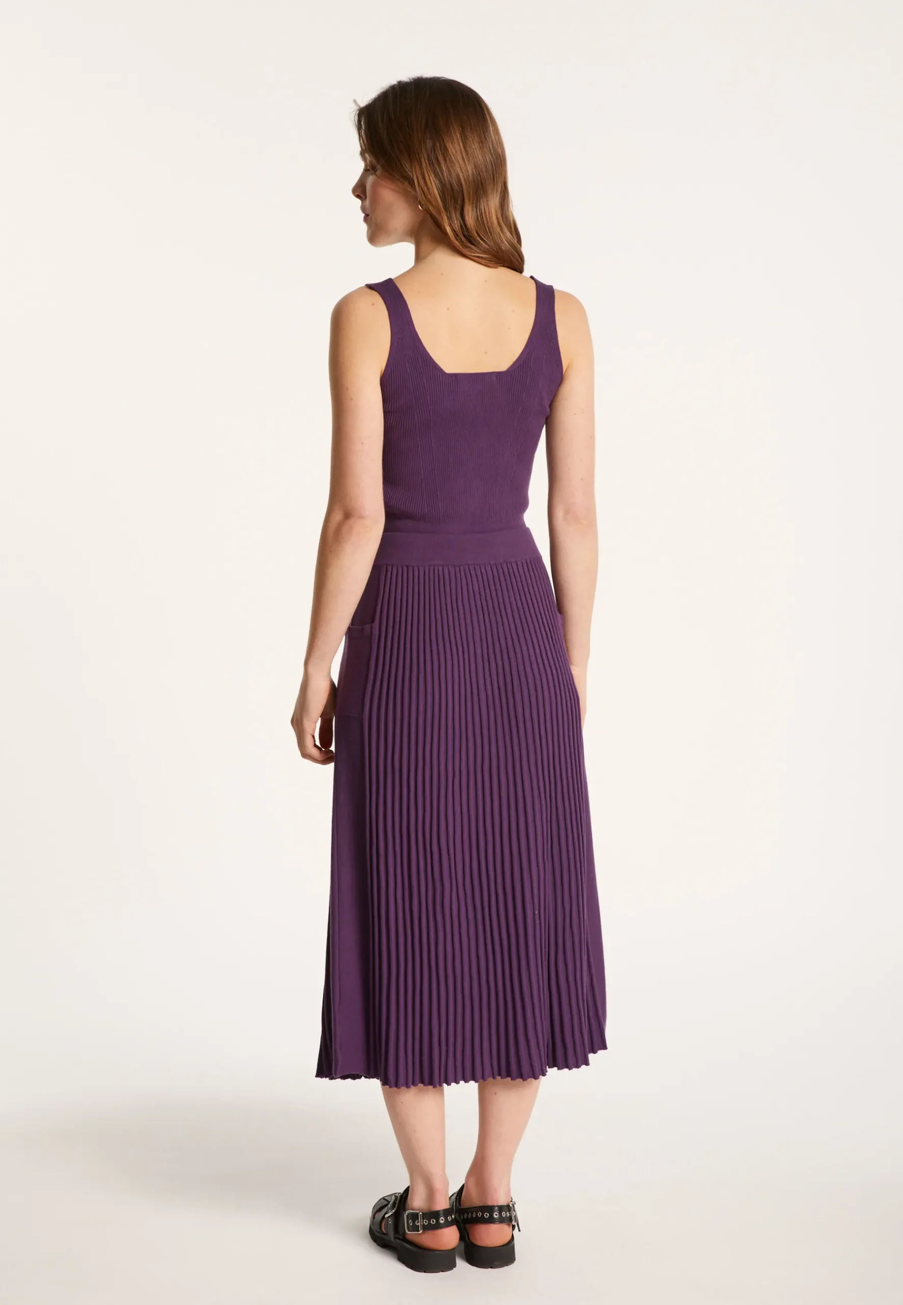 Montagut Jupes Et Robes-Jupe coton polyamide - Lorenza 17-Violet