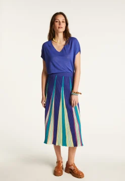 Montagut Jupes Et Robes-Jupe en coton - Dolce vita 48-Bleu roi