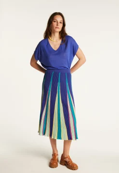 Montagut Jupes Et Robes-Jupe en coton - Dolce vita 48-Bleu roi