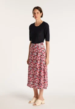 Montagut Jupes Et Robes-Jupe en viscose floral - Nanou 86-Multicolore