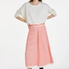 Montagut Jupes Et Robes-Jupe longue en laine mérinos - Cecile 15-Orange