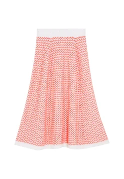 Montagut Jupes Et Robes-Jupe longue en laine mérinos - Cecile 15-Orange