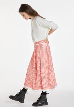 Montagut Jupes Et Robes-Jupe longue en laine mérinos - Cecile 15-Orange