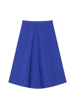 Montagut Jupes Et Robes-Jupe évasée en coton - Meredith 03-Bleu foncé