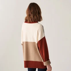 Montagut Vestes Et Cardigans-Long cardigan boutonné en cachemire - Delia 13-Beige moyen