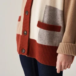 Montagut Vestes Et Cardigans-Long cardigan boutonné en cachemire - Delia 13-Beige moyen