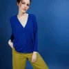 Montagut Vestes Et Cardigans-Long gilet en lin - Ballon 03-Bleu foncé