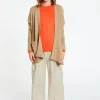 Montagut Vestes Et Cardigans-Long gilet laine et cachemire - Cabery 88-Camel