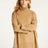 Montagut Pulls-Long pull ample en laine et cachemire - Galice 88-Camel