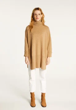 Montagut Pulls-Long pull ample en laine et cachemire - Galice 88-Camel